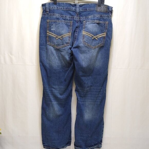 TK Axel Stonington Relaxed Straight Leg Mid-Rise Men 38x30 Jeans AX41007-100S - Picture 2 of 12
